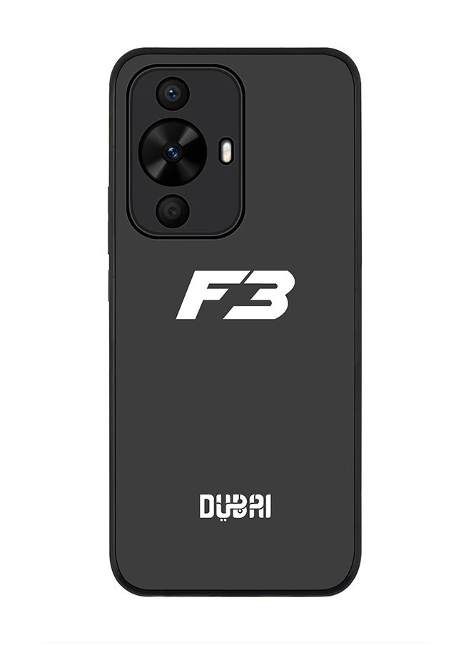 Stylizedd Rugged Black edge case for Huawei nova 12s / Huawei nova 11/ Huawei nova 12 Lite 4G, Slim fit Flexible Anti Drop Thin Cover -  Faz3 Dubai Grey  - Image 1