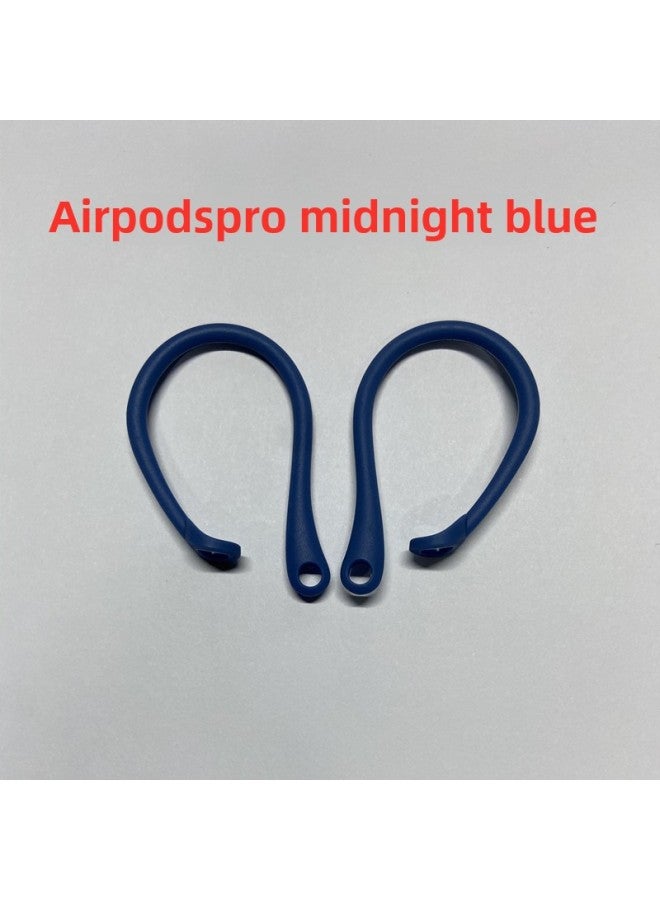 Silicone Ear Hooks For Airpods Bluetooth Earphones Accessories Sports Ear Hanging Hooks Digital Computer Other Accessories-Color:GLD-SL193-09Airpods Pro (Universal 3 Generation) Midnight Blue  - Image 1