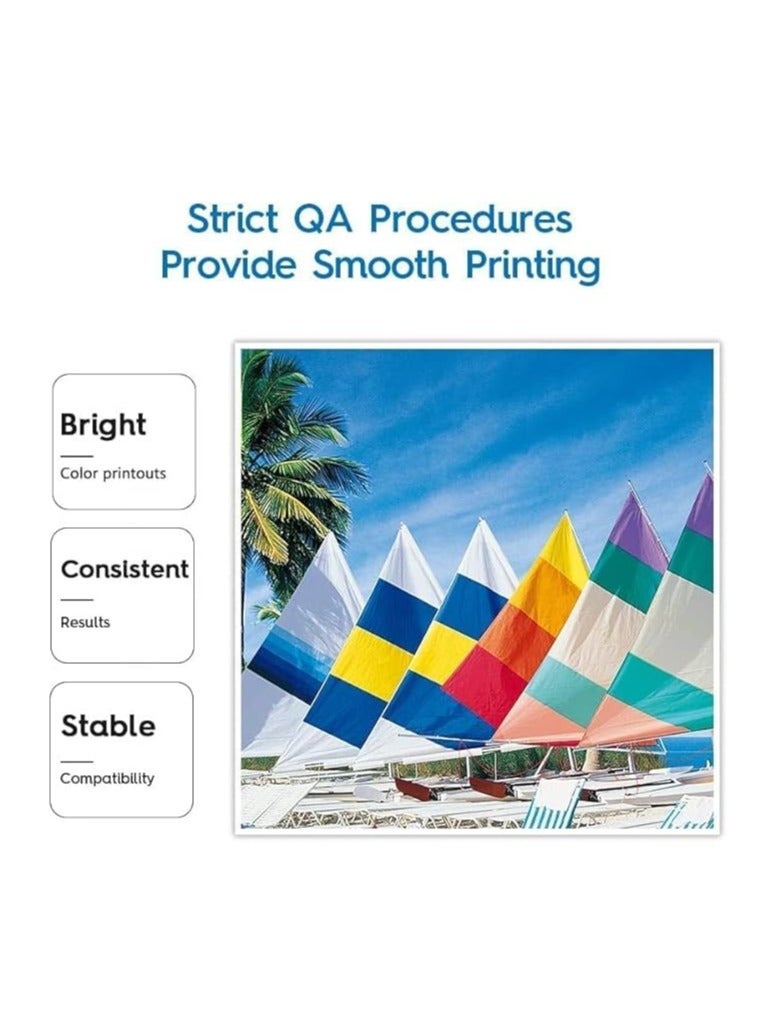 Terabyte Ink Refill Kit GT52 Compatible With HP Printer DeskJet Smart GT Tank Ink (4-Packs) - Image 2