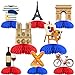 Cheerupp 8 Pcs Romantic France Honeycomb Centerpieces Decorations Paris Table Toppers Decor Eiffel Tower 3D Table Signs for Baby Shower Birthday Party Supplies - Image 2