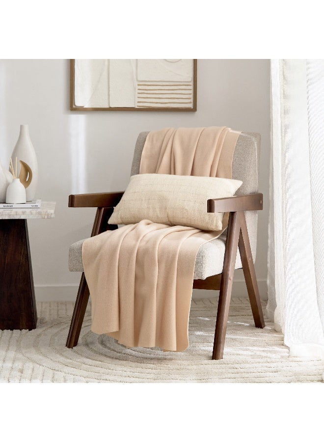 Home Box Atlanta Solid Recycled Polar Fleece Throw 120 x 160 cm - Image 5