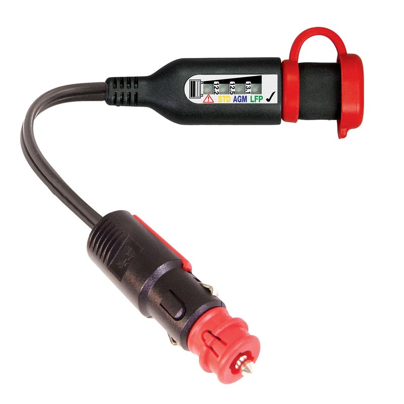 Optimate Monitor O126v2 Battery StatusCharge System Monitor for 12V LeadAcid 128V LFP Lithium with Adaptable Plug