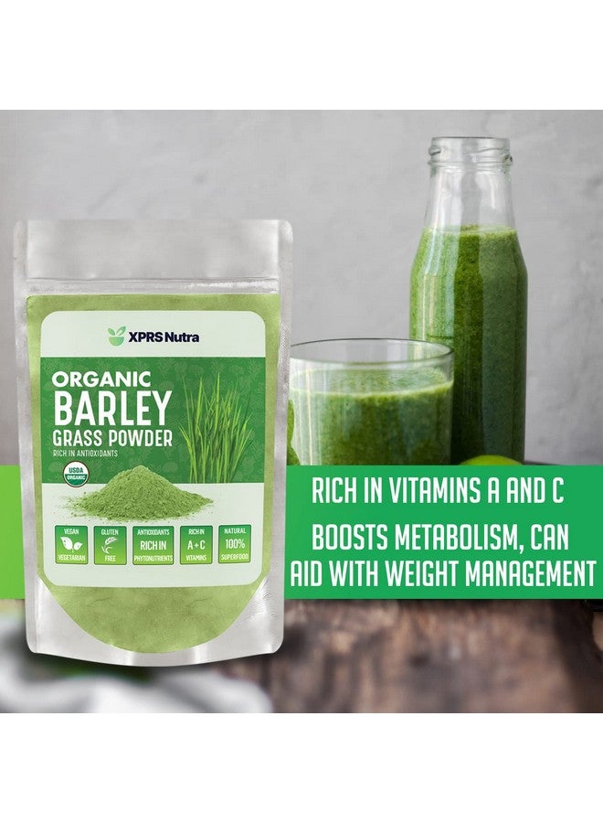 XPRS Nutra Organic Barley Grass Powder 8 Ounce Premium Barley Powder Rich In Antioxidants Amino Acids And Protein Barley Green Superfood For Immunity - Image 5