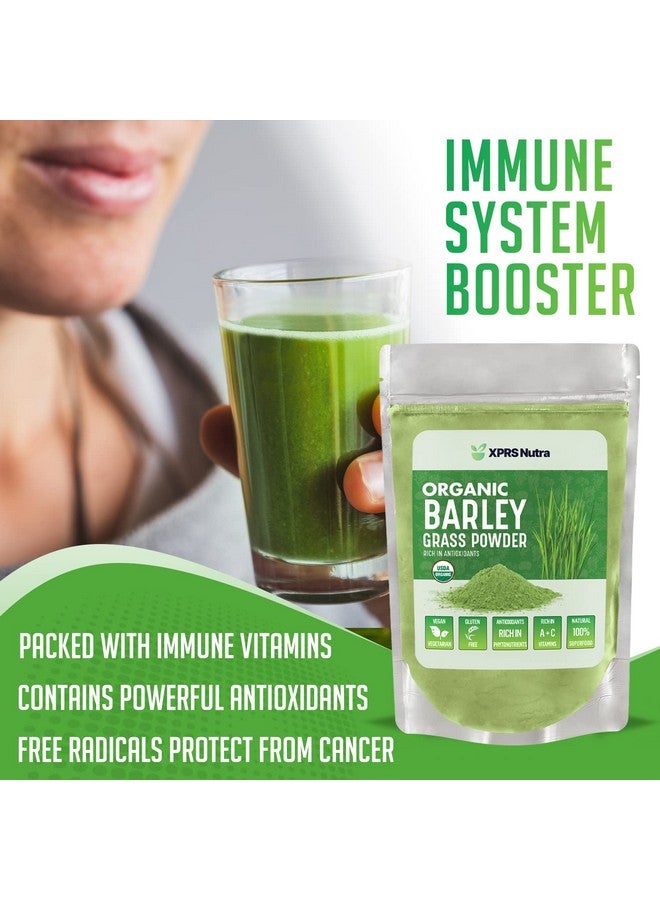 XPRS Nutra Organic Barley Grass Powder 8 Ounce Premium Barley Powder Rich In Antioxidants Amino Acids And Protein Barley Green Superfood For Immunity - Image 4