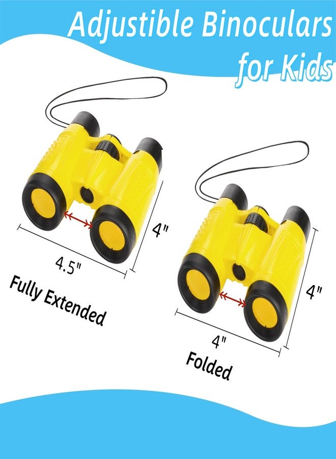 Eorbow 20 Pack Binoculars Toy for Kids, Kids Binoculars with Compass and Neck String, Nature Exploration Toys, Party Favors Learning Gifts for Sightseeing, Camping Adventure, Birdwatching - Image 2