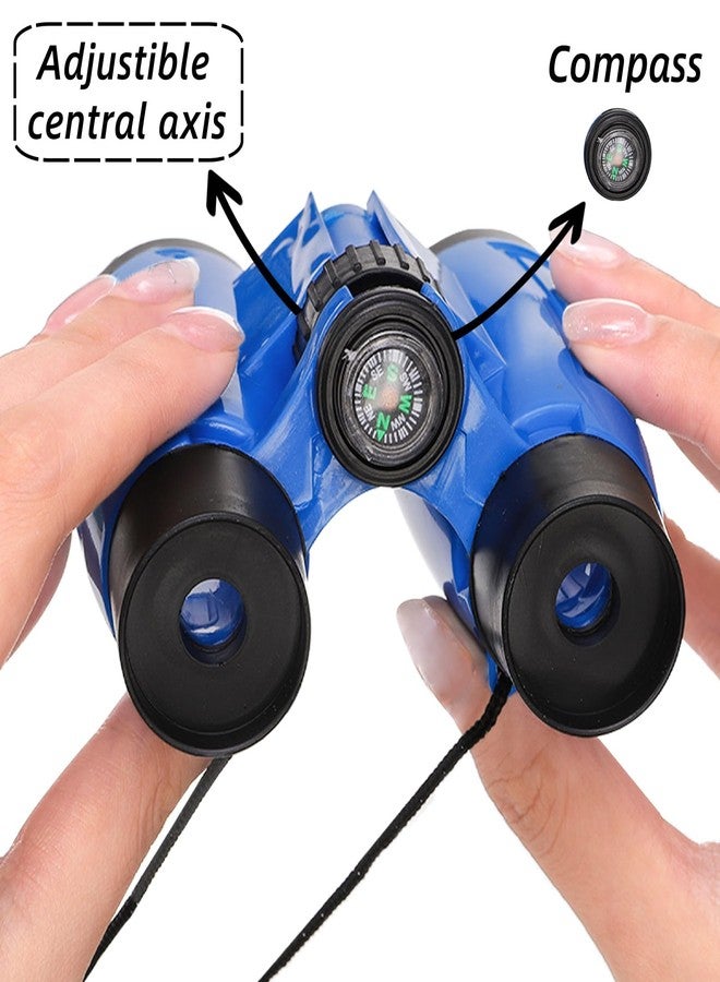 Eorbow 20 Pack Binoculars Toy for Kids, Kids Binoculars with Compass and Neck String, Nature Exploration Toys, Party Favors Learning Gifts for Sightseeing, Camping Adventure, Birdwatching - Image 3