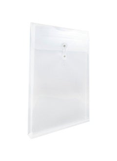 JAM Paper Plastic Envelopes With Button & String Tie Closure Legal Open End 9 3 4 X 14 1 2 Clear 12 Pack  - Image 4