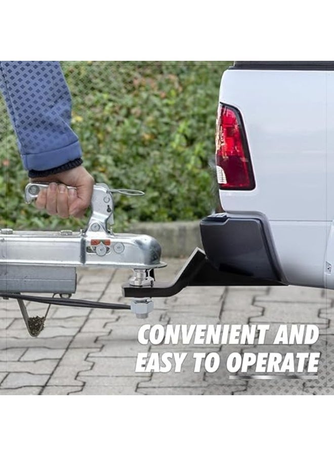 طقم ملحقات سحب مقطورة مثبت على وصلة | كرة ٢ بوصة | سعة ٥٠٠٠ رطل | ارتفاع ٢ بوصة | دبوس ومسمار تثبيت ٥/٨ بوصة | يناسب جهاز استقبال ٢ بوصة | هيكل فولاذي متين - Image 2