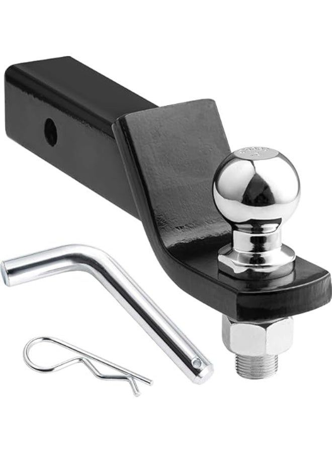 طقم ملحقات سحب مقطورة مثبت على وصلة | كرة ٢ بوصة | سعة ٥٠٠٠ رطل | ارتفاع ٢ بوصة | دبوس ومسمار تثبيت ٥/٨ بوصة | يناسب جهاز استقبال ٢ بوصة | هيكل فولاذي متين - Image 3