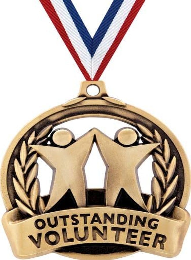 Crown Awards ميداليات التاج للمتطوعين المتميزين - 2 بوصة و5 ميداليات في العبوة - مثالية للتقدير والإنجاز والعمل الجماعي والعمل الخيري والتميز - Image 1