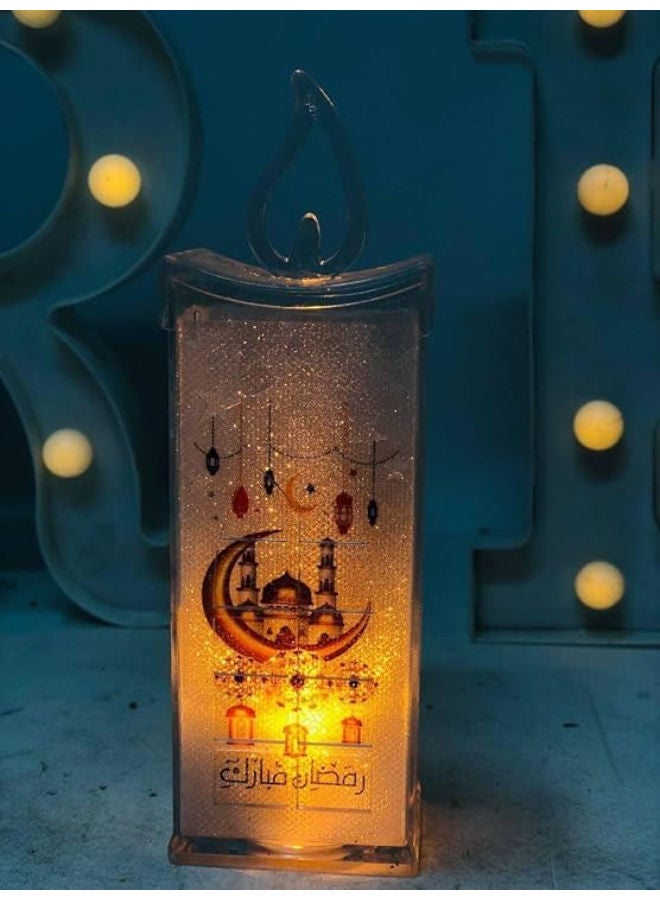 شمعة عيد مبارك بدون لهب (قطعة واحدة) لرمضان والعيد - Image 3