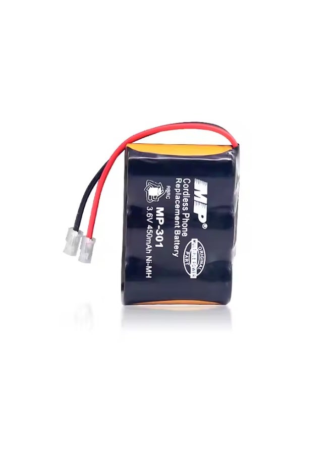 أم بي بطارية MP 301 قابلة لإعادة الشحن 3.6V 450mAh Ni-MH – بطارية مدمجة لأجهزة الهاتف اللاسلكي والألعاب والإلكترونيات الصغيرة - Image 3