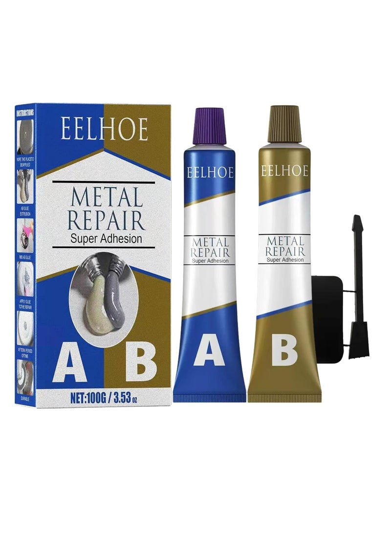 EELHOE Liquid Metal Glue, High Temperature Adhesive, Ab Glue, Casting Appliances, Metal Repair Paste, Radiator Pipe Tank Repair, Metal Filler  - Image 1