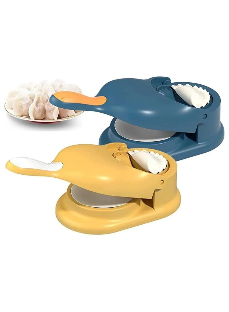 Denx 2 in 1 Dumpling Maker, Manual Dumpling Maker with Tortilla Mold and Pizza Dough Press - Universal Fit Hand Press for Dumpling Maker, DIY Dough Shaping, Turn Dumpling Making into a Work of Art - Image 3