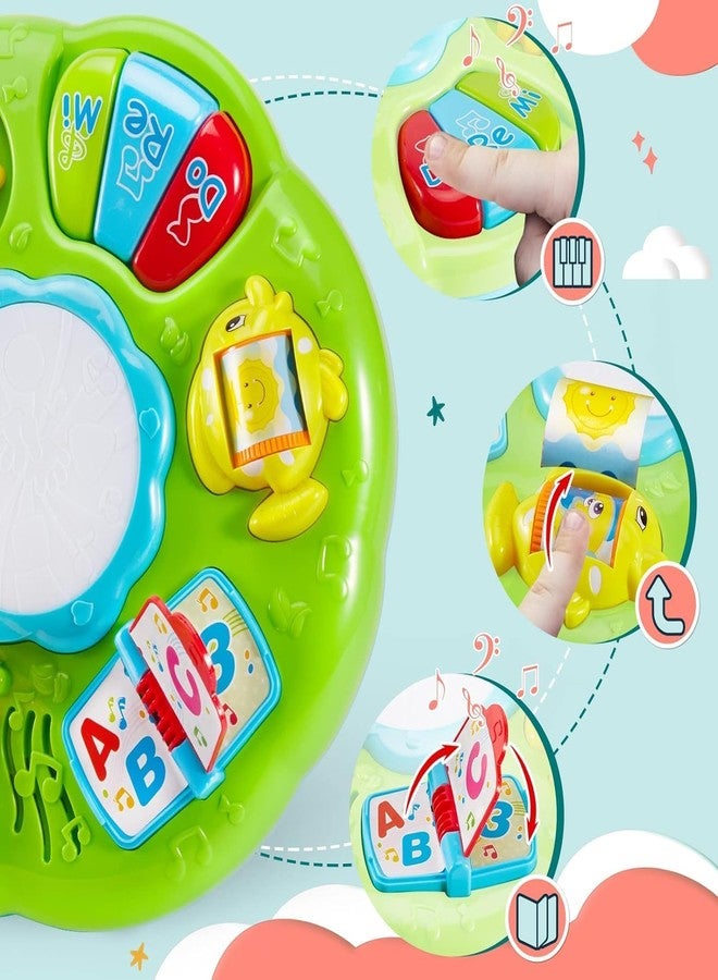 Fezeedi Baby Toys Musical Learning Table 2 in 1 Activity Center for Toddlers 18+ Months | Educational Toys for 1 2 Year Old Boys Girls | Baby Piano Toy with Lights & Animal Sounds - Image 3