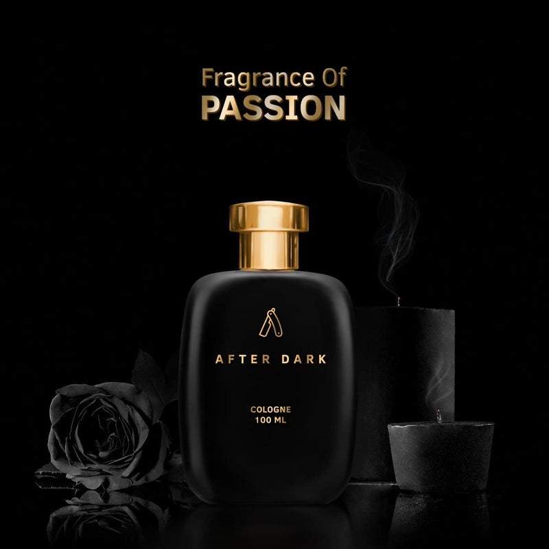 أوسترا أفتر دارك كولونيا 100 مل - عطر رجالي طويل الأمد يحتوي على نكهات الزعفران والعود والمسك | مثالي للمناسبات الليلية | رائحة خشب العنبر | بدون غازات، كولونيا نقية - Image 5