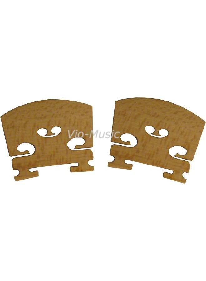 2 Full-size 4/4 Maple Violin Bridges