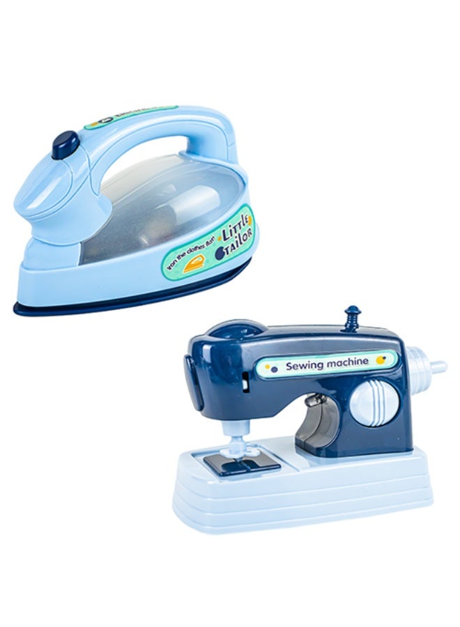 Little Tailor Pretend Play Sewing Machine and Iron Toy Set for Kids Ages 3+ - Image 3