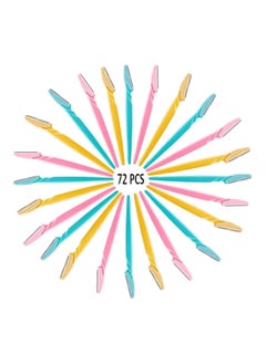 ATROPOS 72-Piece Eyebrow Razor Set Multicolor 