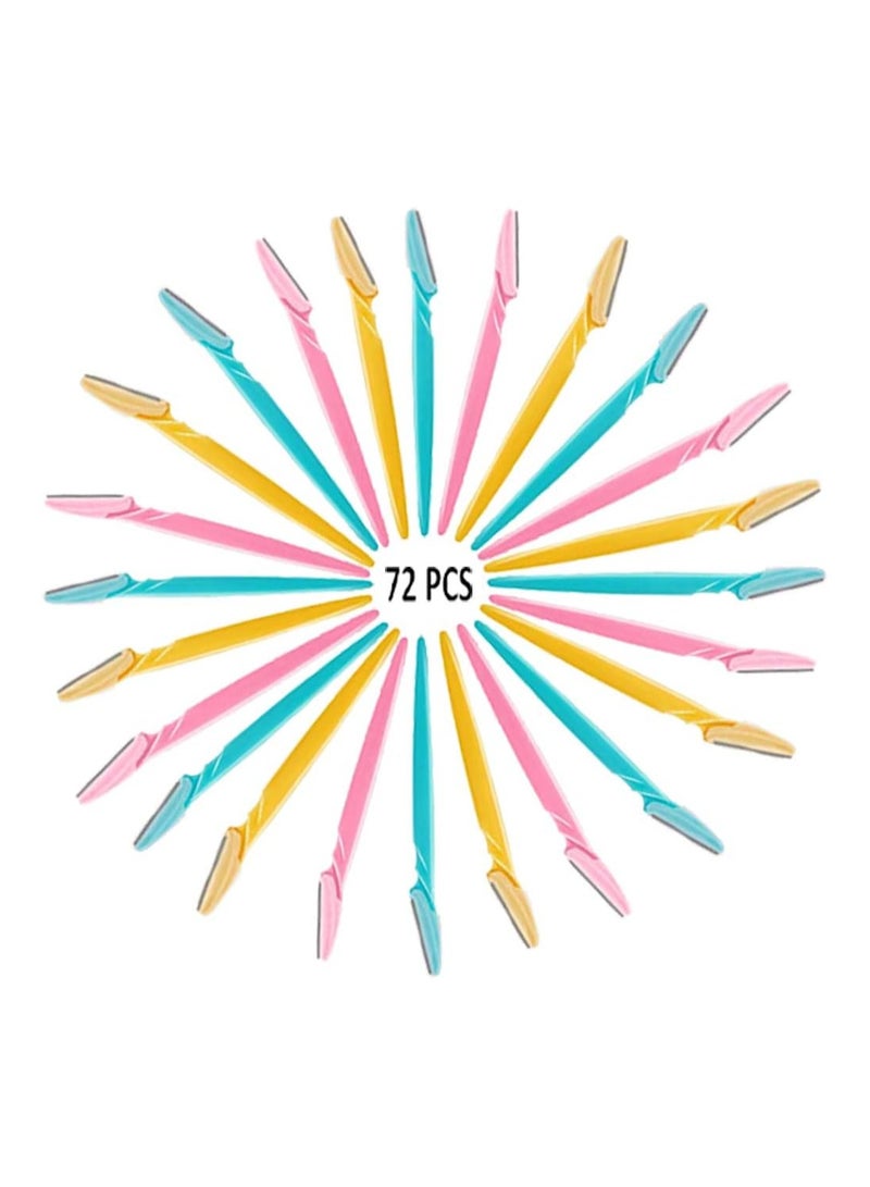 ATROPOS 72-Piece Eyebrow Razor Set Multicolor