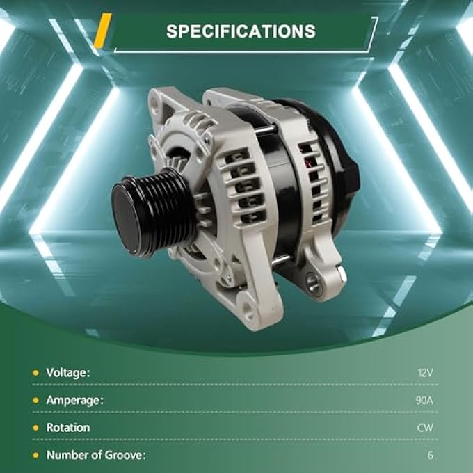 VectraCool 104210-2100 Alternator Compatible with Toyota Avalon2005-2018, Venza2009-2015, Highlander2011-2013,Compatible with Lexus RX350 2007-2009,ES350 20016-2018 Replacement#104210-2104,104210-4570 - Image 2