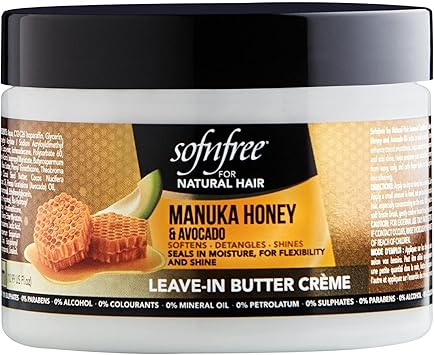 SofNFree Manuka Honey Avocado Leavein conditioner for shiny tanglefree curls 325ml - Image 1
