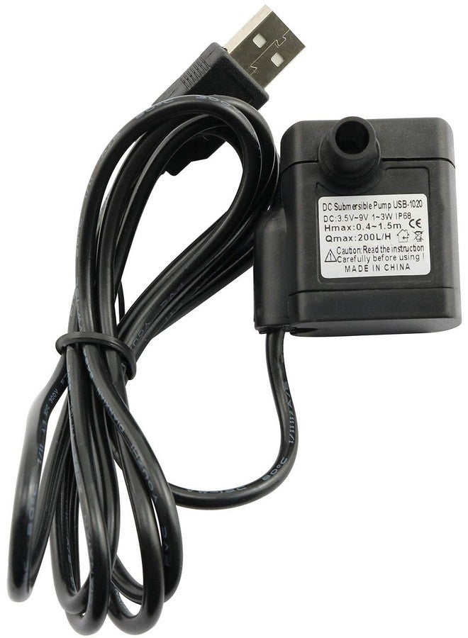 Longdex USB Water Pump 1PC Mini Submersible Water Pump Mini Aquarium Fountain Fish Pond Tank Pump DC 3.5-9V 3W 200L/H - Image 5