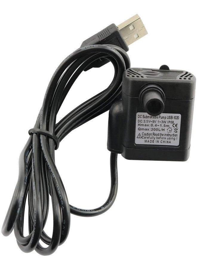 Longdex USB Water Pump 1PC Mini Submersible Water Pump Mini Aquarium Fountain Fish Pond Tank Pump DC 3.5-9V 3W 200L/H - Image 4