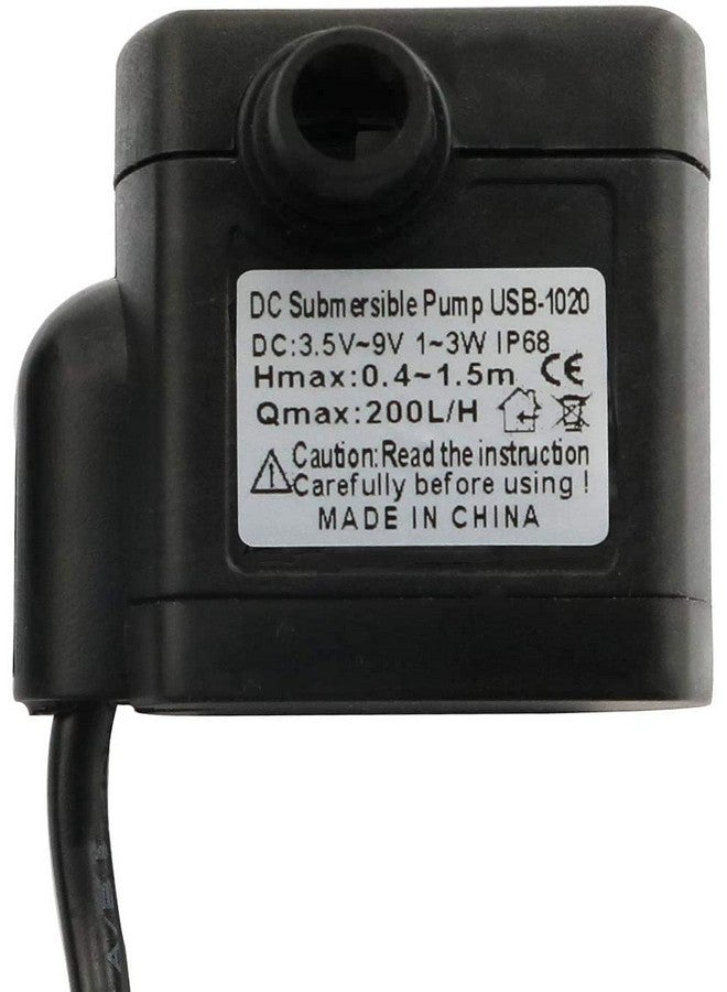 Longdex USB Water Pump 1PC Mini Submersible Water Pump Mini Aquarium Fountain Fish Pond Tank Pump DC 3.5-9V 3W 200L/H - Image 2