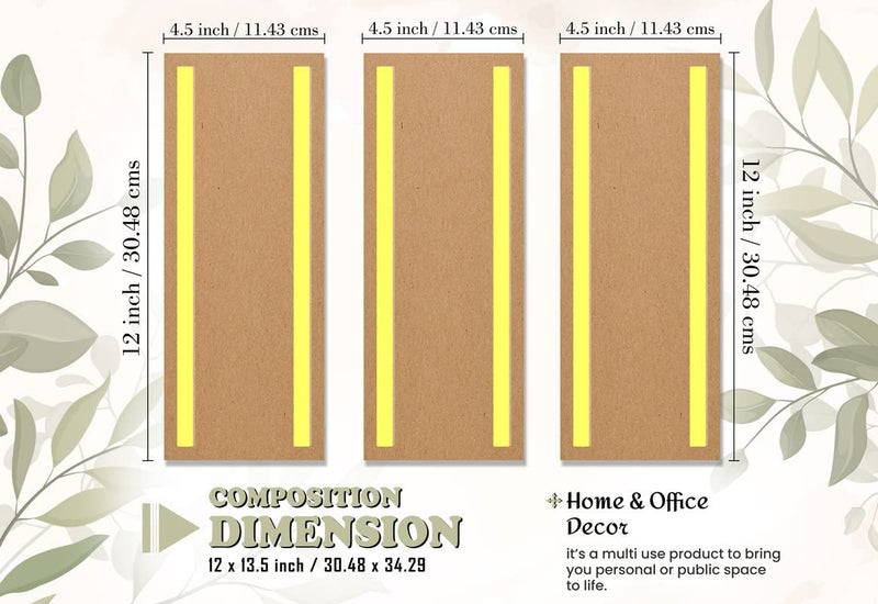 SAF مجموعة لوحات SAF من 3 شلالات بتقنية UV ذاتية اللصق لتزيين المنزل SANF-SJ31 - Image 3