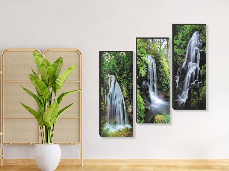 SAF مجموعة لوحات SAF من 3 شلالات بتقنية UV ذاتية اللصق لتزيين المنزل SANF-SJ31 - Image 2