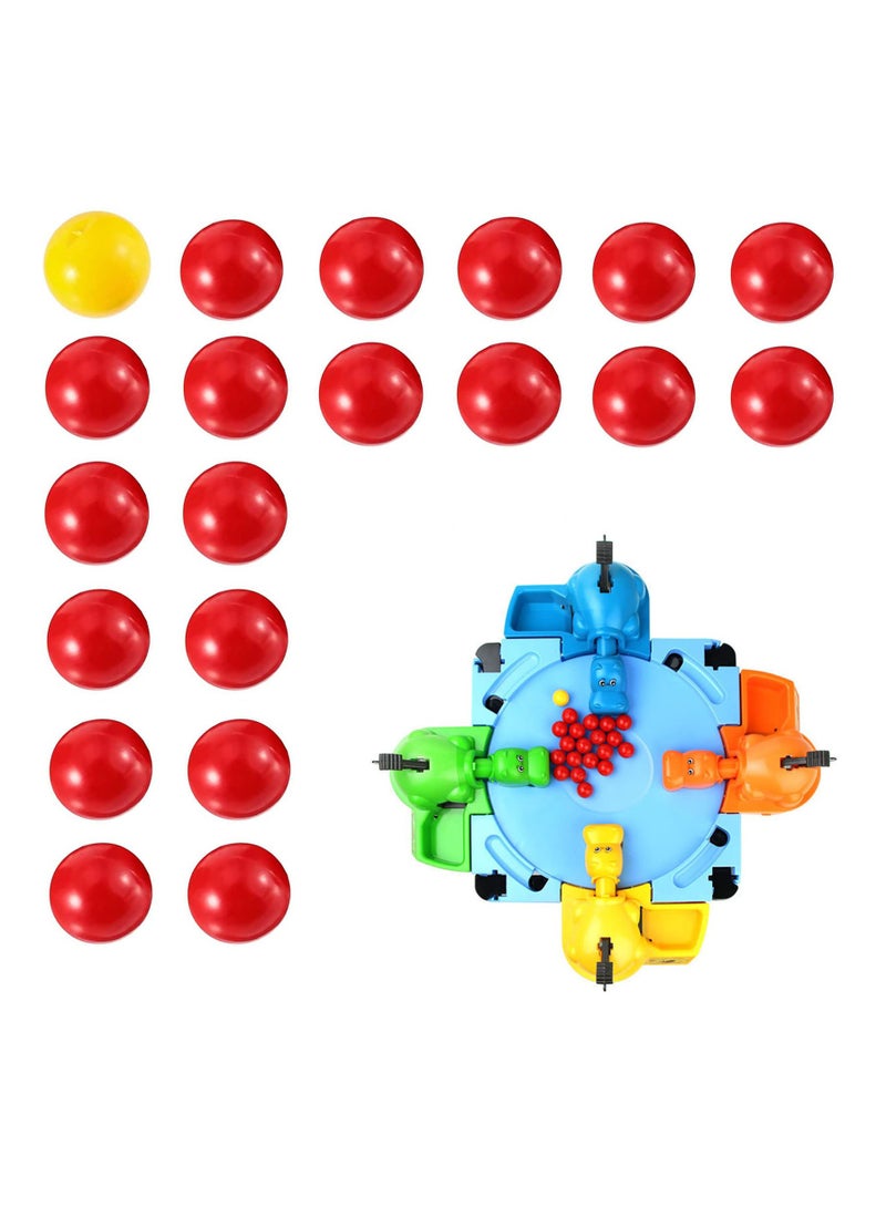 SYOSI 4 Player Family Game Set-Hungry Hippos Board Game, ntense Game of Quick Reflexes,Pre School Game for Kids, Multiplayer Board Game for School, Home, Camping - Image 5