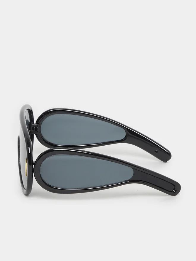 Styli Styli Wide Arm Oversized Shield Sunglasses
