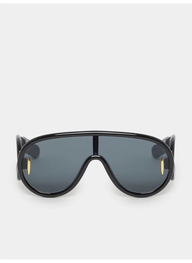 ستايلي Styli Wide Arm Oversized Shield Sunglasses