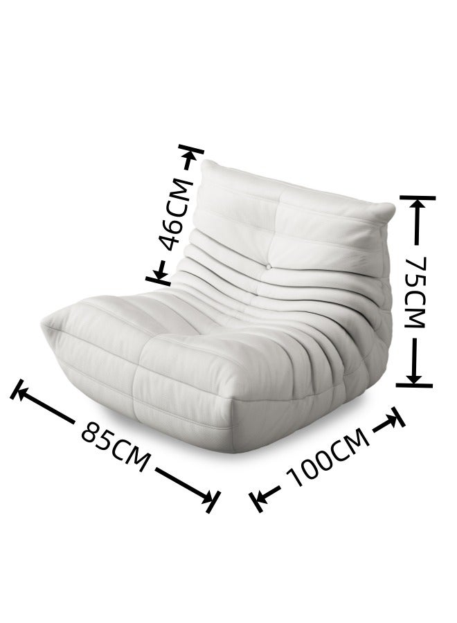 Amoyls Single Sofa Chair, Floor Sofa Couch, Microfiber Lazy Sofa Chair for Living Room Accent Chair, High Resilient Foam-Filled Accent Single Chair for Bedroom,Office,Waiting Room - Image 2