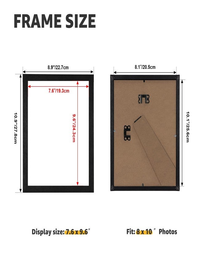 جيفت جاردن مجموعة إطارات صور جيفت جاردن 8×10، 15 إطارًا، إطارات صور خشبية متعددة الألوان باللون الأسود، مقاس 8×10، للتعليق على الحائط أو العرض على الطاولة - Image 3
