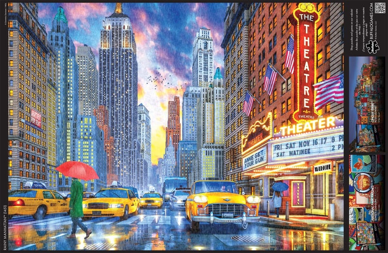 Buffalo Games - Dominic Davison - Rainy Manhattan - 1000 Piece Jigsaw Puzzle for Adults -Challenging Puzzle Perfect for Game Nights - Finished Size is 26.75 x 19.75 - Image 5