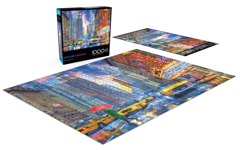 Buffalo Games - Dominic Davison - Rainy Manhattan - 1000 Piece Jigsaw Puzzle for Adults -Challenging Puzzle Perfect for Game Nights - Finished Size is 26.75 x 19.75 - Image 4