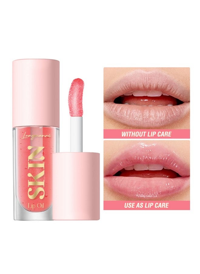 Beauty Searcher - Lip Plumper Gloss Lip Oils Crystal Fruitflavored Lip Gloss Transparent Lip Lotion Lip Balm Hydrating Lip Gloss Long Lasting Moisturizing Lip Care Shine Sexy Lip Tint (A Set) - Image 1