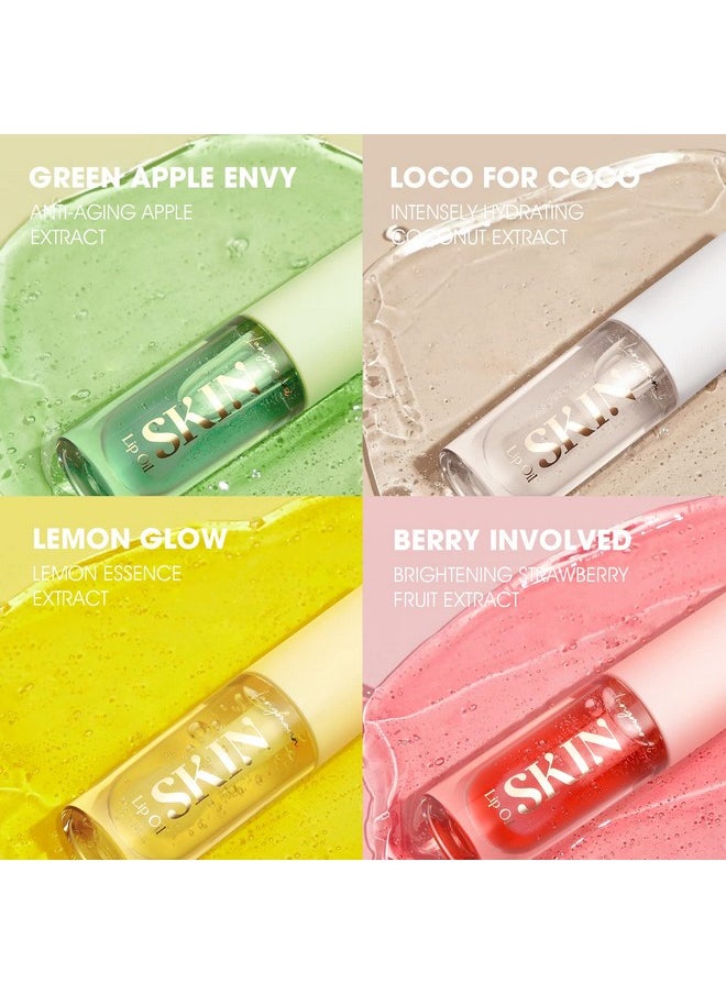 Beauty Searcher - Lip Plumper Gloss Lip Oils Crystal Fruitflavored Lip Gloss Transparent Lip Lotion Lip Balm Hydrating Lip Gloss Long Lasting Moisturizing Lip Care Shine Sexy Lip Tint (A Set) - Image 1