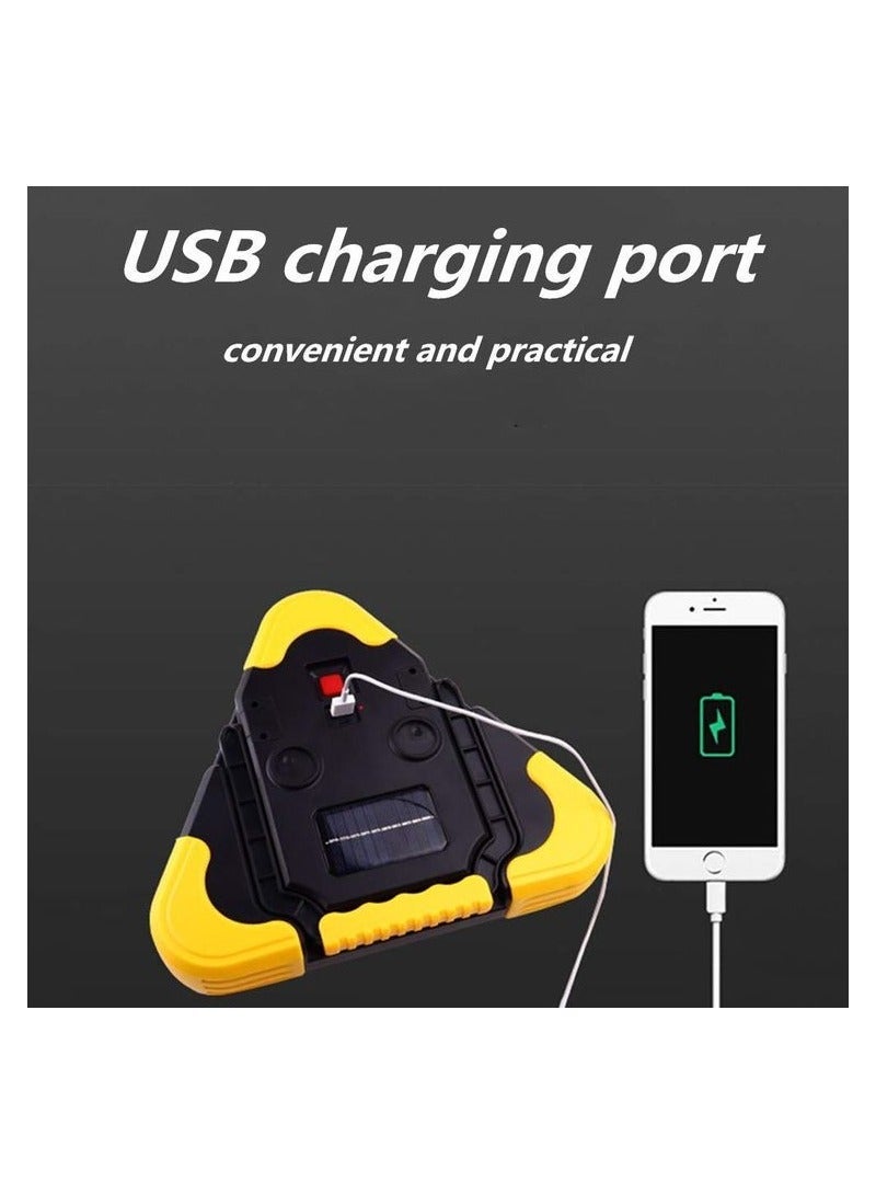 MUNTAQI Warning Light LED Multifunctional Car Emergency Light Solar Power Bank Emergency Safety Warning Explosion Charging Sign - Image 5
