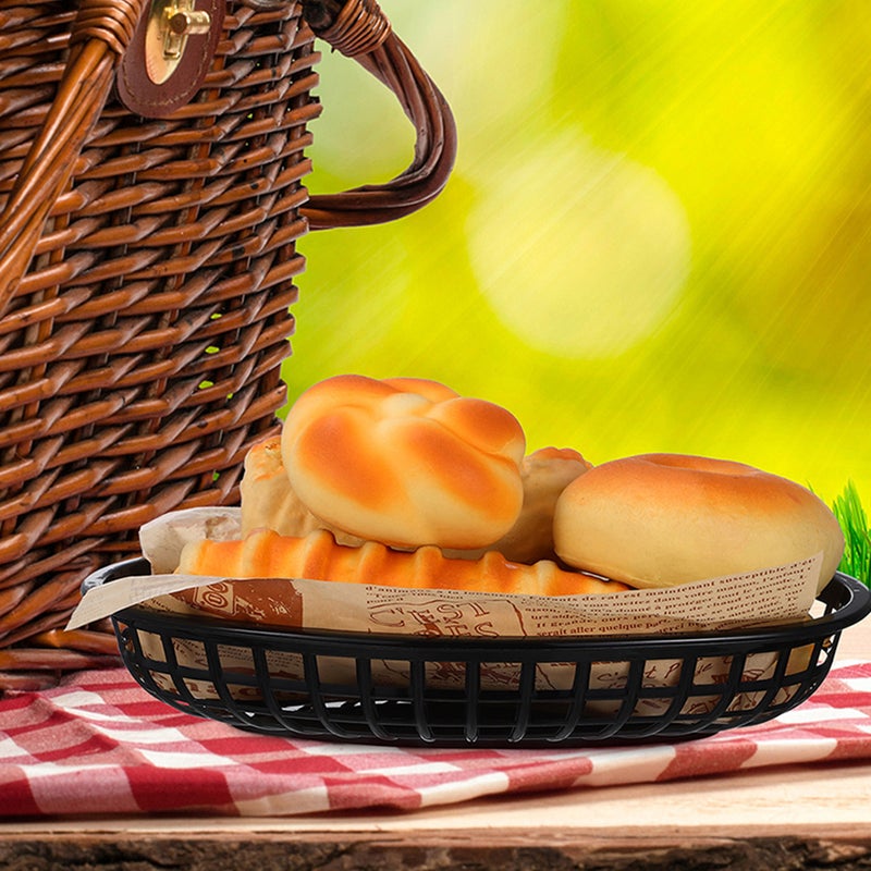🍽️ سلال طعام سريعة الاستخدام حاويات بيضاوية قابلة لإعادة الاستخدام للوجبات الخفيفة والفواكه بتصميم متين - Image 5
