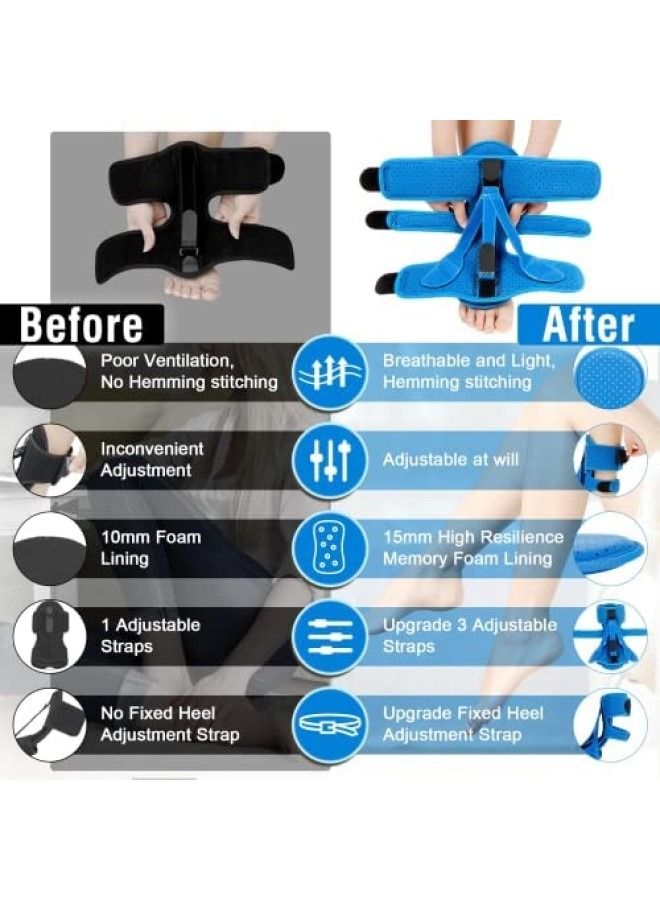 1pcs Plantar Fasciitis Night Splint, Foot Brace With Massage Ball, Effective For Foot Pain Relief By Plantar Fasciitis Achilles Tendonitis Foot Drop Corrector Flat Arch Heel Spur - Image 5