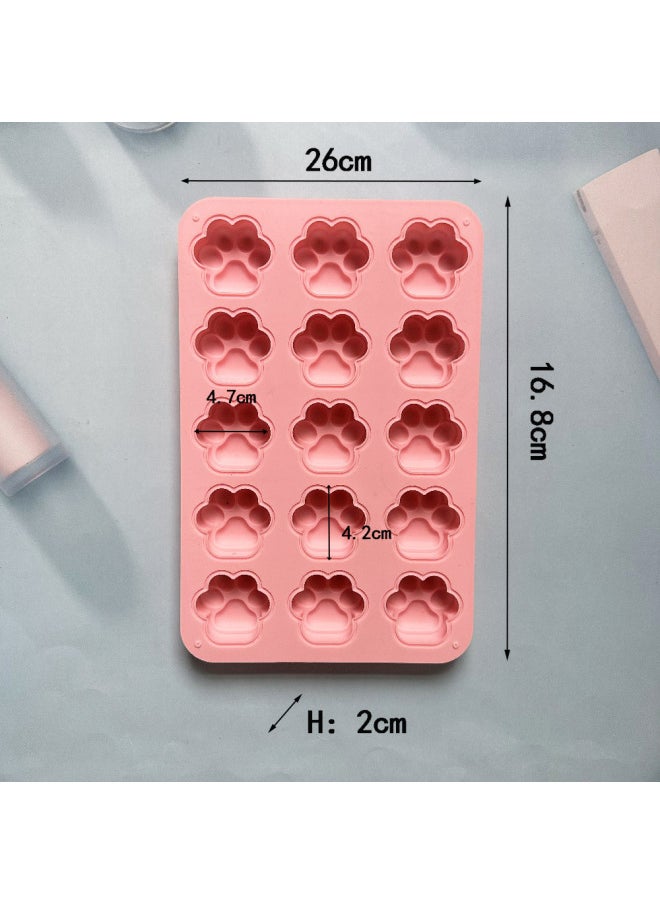 Generic - 15 Cat Claw 360 Chocolate Cake Silicone Mold Jelly Egg Tart Bread Mold Baking Tools-Color:horse Green - Image 1