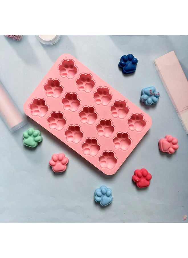 Generic - 15 Cat Claw 360 Chocolate Cake Silicone Mold Jelly Egg Tart Bread Mold Baking Tools-Color:horse Green - Image 1