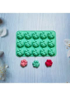 15 Cat Claw 360 Chocolate Cake Silicone Mold Jelly Egg Tart Bread Mold Baking Tools-Color:horse Green