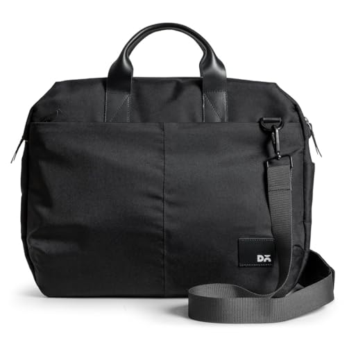 DailyObjects Unisex PET Black Ambit Messenger Bag (13L) For Office & Daily Use|100% Recycled |Stylish Shoulder Travel Bag |Fit Any Laptop Upto 14 Inch | Adjustable Straps & G-Hook Closure - Image 1