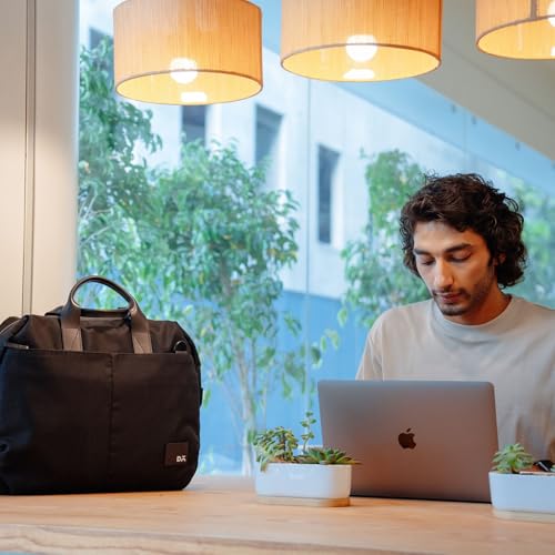 DailyObjects Unisex PET Black Ambit Messenger Bag (13L) For Office & Daily Use|100% Recycled |Stylish Shoulder Travel Bag |Fit Any Laptop Upto 14 Inch | Adjustable Straps & G-Hook Closure - Image 5