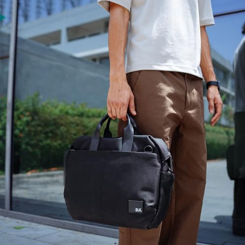 DailyObjects Unisex PET Black Ambit Messenger Bag (13L) For Office & Daily Use|100% Recycled |Stylish Shoulder Travel Bag |Fit Any Laptop Upto 14 Inch | Adjustable Straps & G-Hook Closure - Image 2