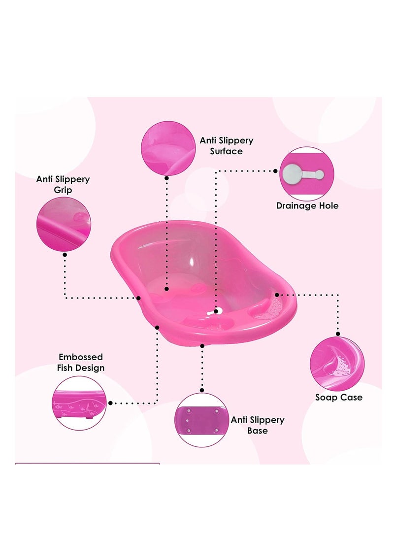 ستار بيبيز مجموعة من قطعتين من صن بيبي (حوض استحمام سبلاش مع دعامة للاستحمام) - وردي - Image 3
